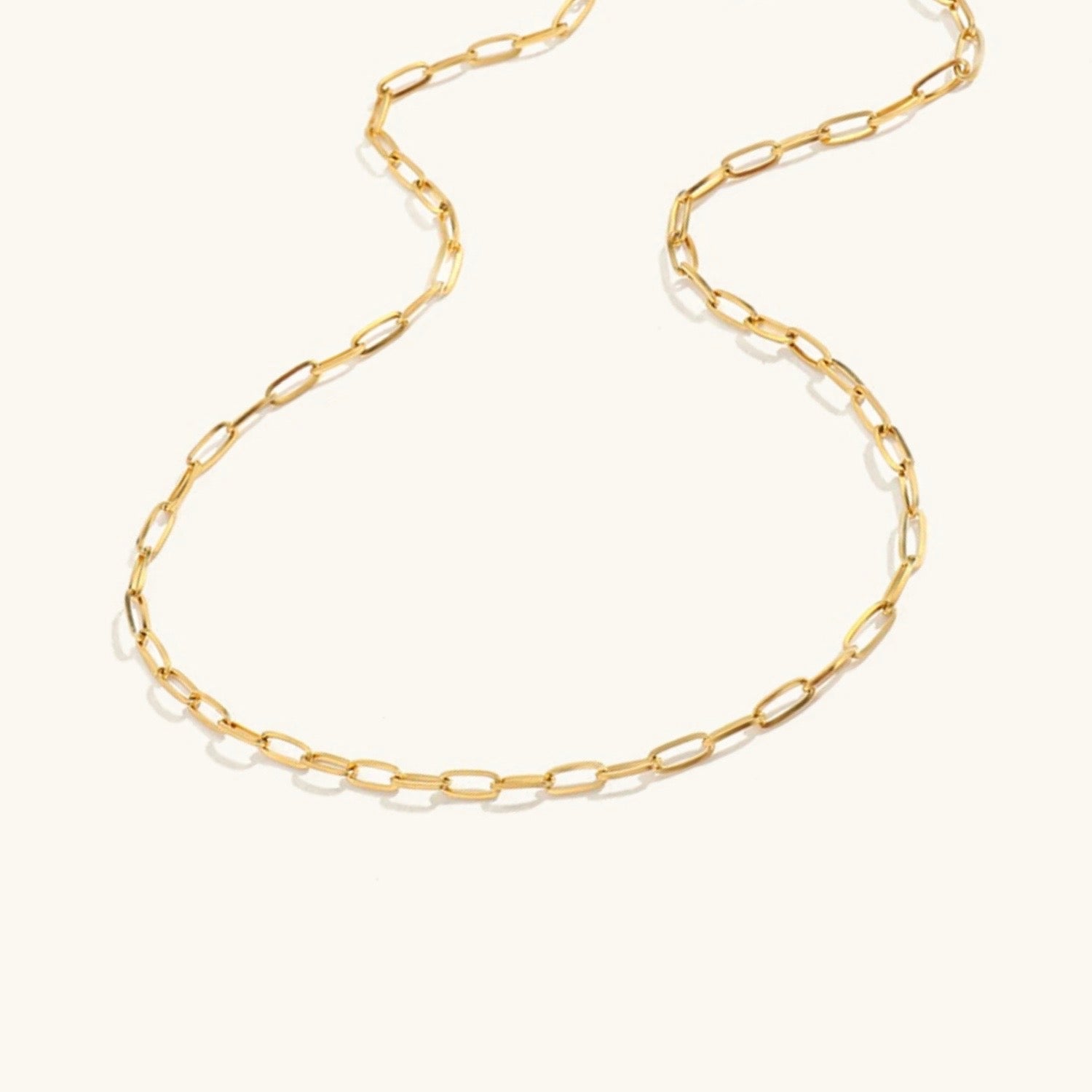 Amber Gold Chain Necklace