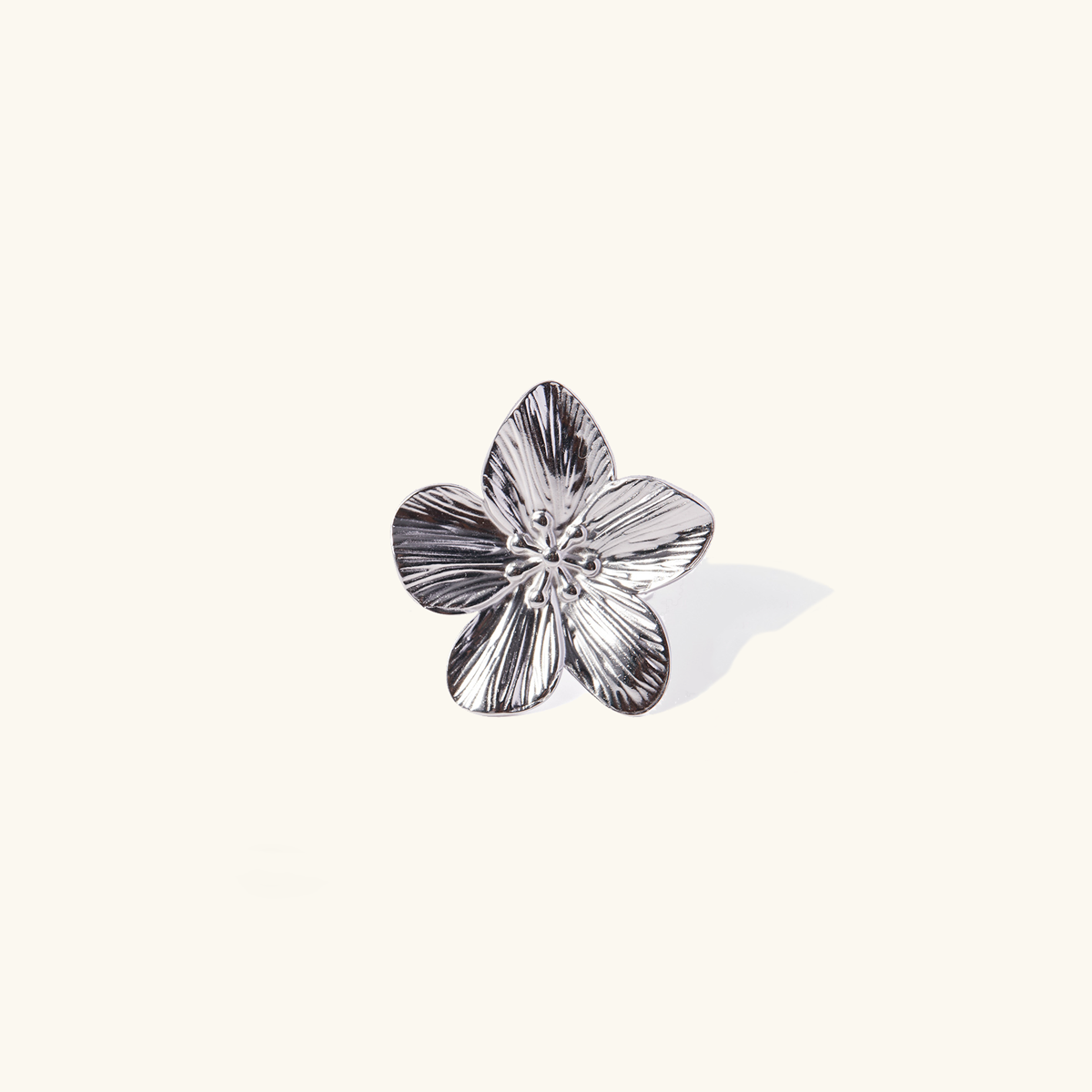 Alina Silver Petal Ring