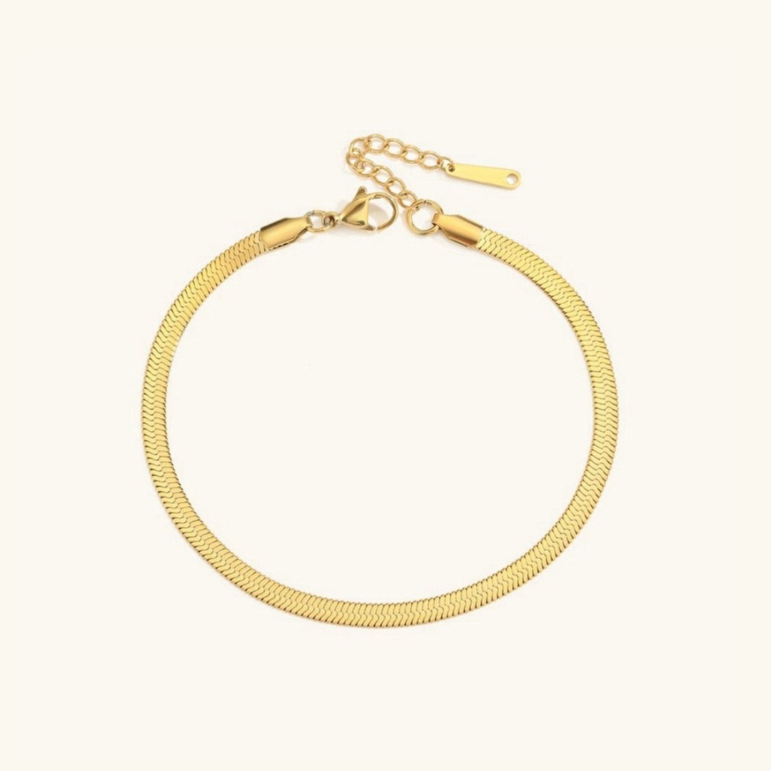 Gia Gold Sildeben Anklet