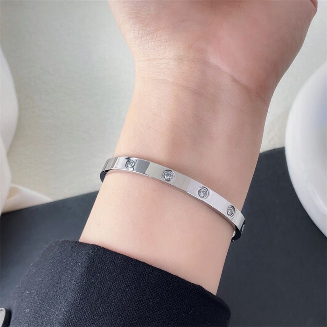 ETERNITY LINK ARMBÅND MED ZIRKONER